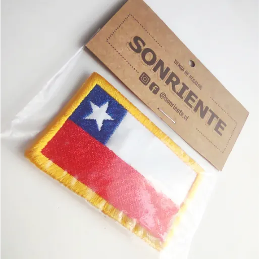 Bandera Chilena Parche bordado