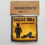 Vista frontal Parche de Chick Rule 