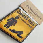 Vista detalle del parche de Chick Rule 