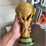 Vista frontal del Figura 3D de Copa Mundial 
