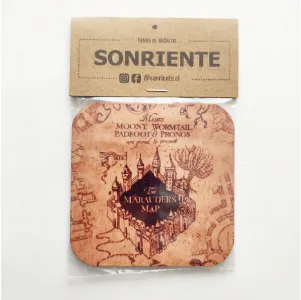 Harry Potter Mapa del Merodeador Posavasos de Madera