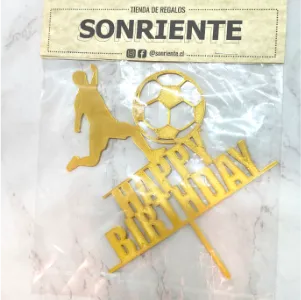 Futbol Topper para tortas Impresa en 3D
