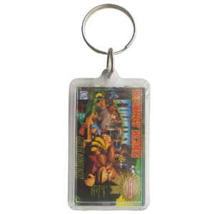 llavero con diseño de la caratula de Donkey Kong Country